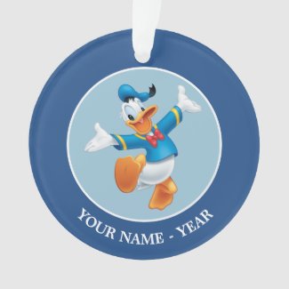Donald Duck | Jumping Add Your Name Ornament