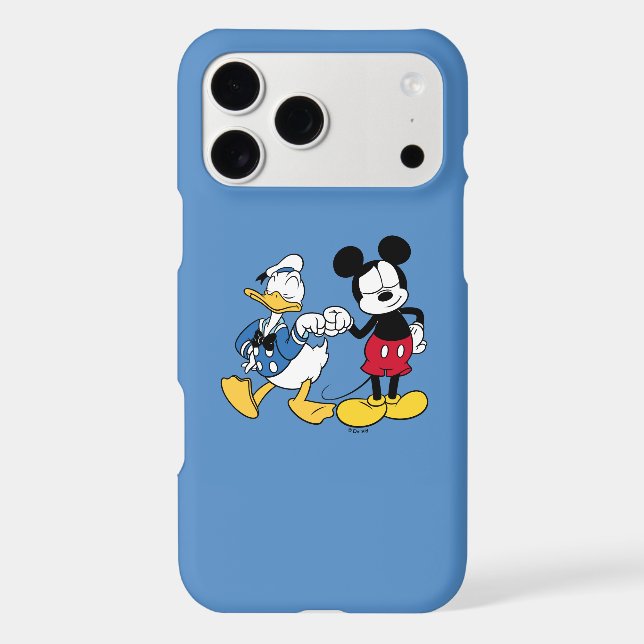 Donald Duck & Mickey Fist Bump Case-Mate iPhone Case (Back)