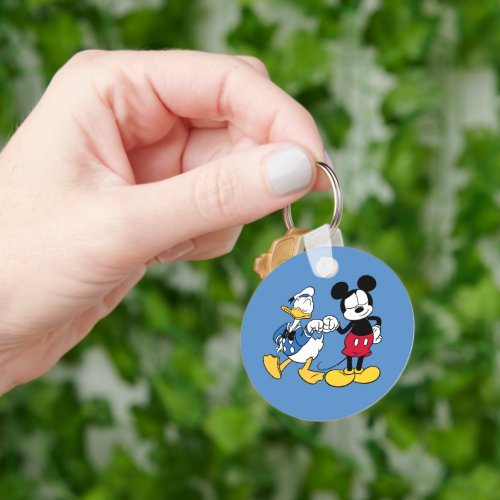 Donald Duck  Mickey Fist Bump Keychain