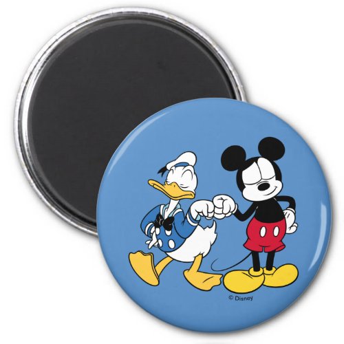 Donald Duck  Mickey Fist Bump Magnet
