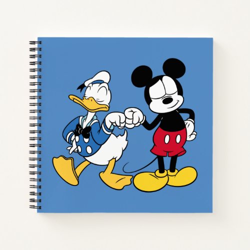 Donald Duck  Mickey Fist Bump Notebook