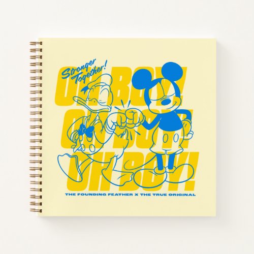 Donald Duck  Mickey Fist Bump Oh Boy Notebook
