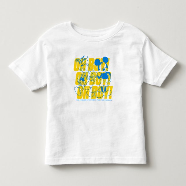 Donald Duck & Mickey Fist Bump Oh Boy! Toddler T-shirt (Front)