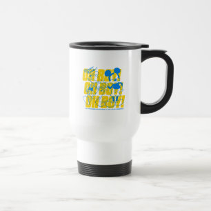 Donald Duck & Mickey Fist Bump Oh Boy! Travel Mug