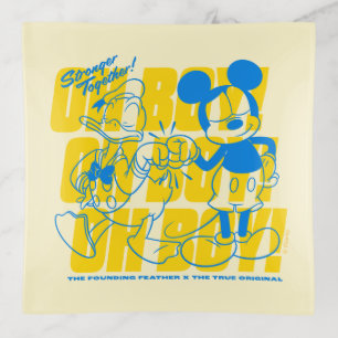 Donald Duck & Mickey Fist Bump Oh Boy! Trinket Tray