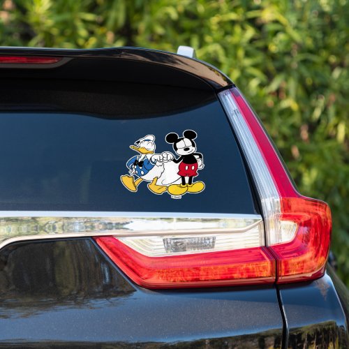 Donald Duck  Mickey Fist Bump Sticker