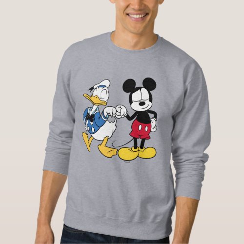 Donald Duck  Mickey Fist Bump Sweatshirt