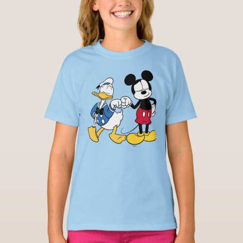 Donald Duck  Mickey Fist Bump T_Shirt