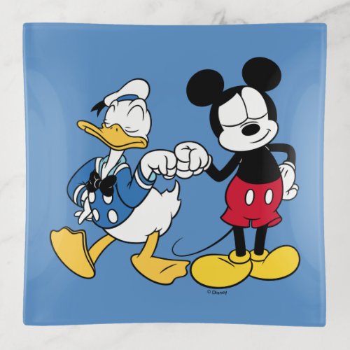 Donald Duck  Mickey Fist Bump Trinket Tray