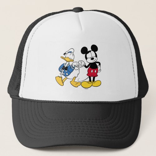 Donald Duck  Mickey Fist Bump Trucker Hat