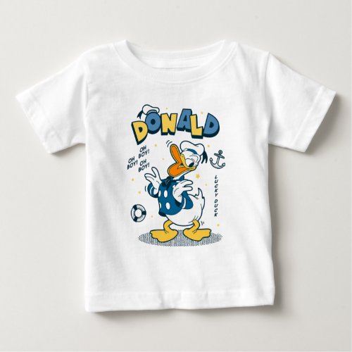 Donald Duck  Oh Boy Oh Boy Lucky Duck Baby T_Shirt