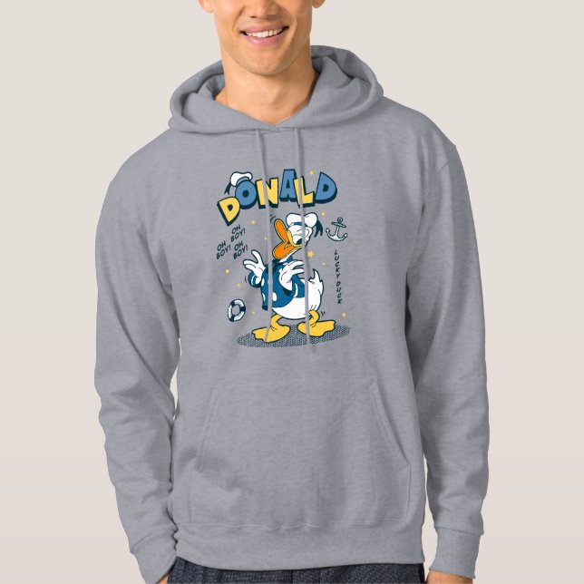 Donald Duck | Oh Boy! Oh Boy! Lucky Duck Hoodie (Front)