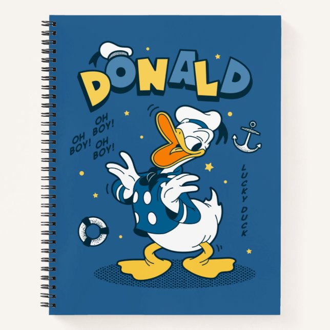Donald Duck | Oh Boy! Oh Boy! Lucky Duck Notebook (Front)