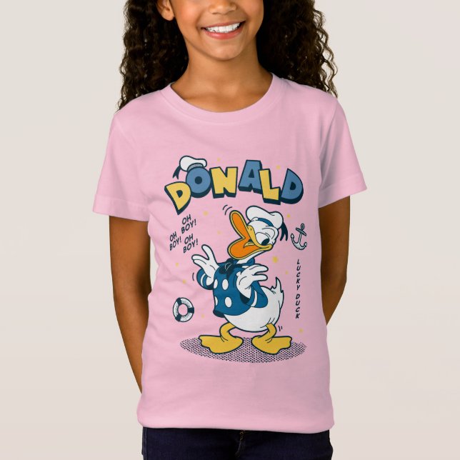 Donald Duck | Oh Boy! Oh Boy! Lucky Duck T-Shirt (Front)