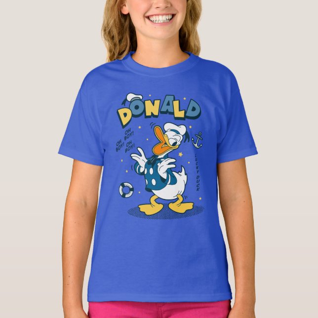 Donald Duck | Oh Boy! Oh Boy! Lucky Duck T-Shirt (Front)