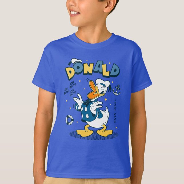 Donald Duck | Oh Boy! Oh Boy! Lucky Duck T-Shirt (Front)
