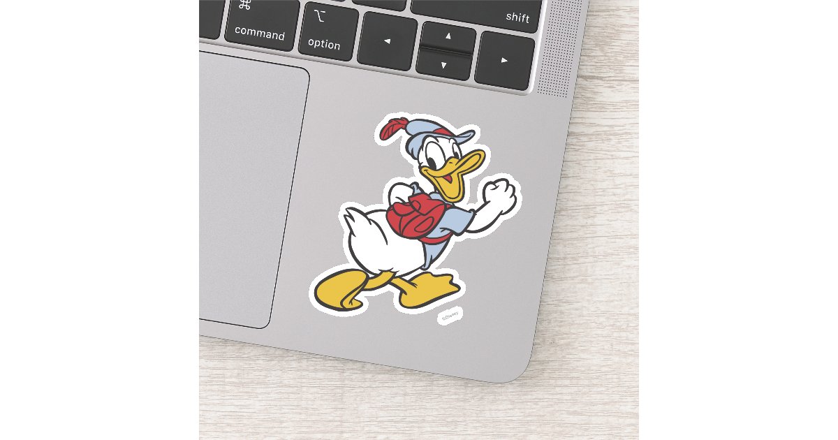 Donald Duck | Outdoor Donald Sticker | Zazzle