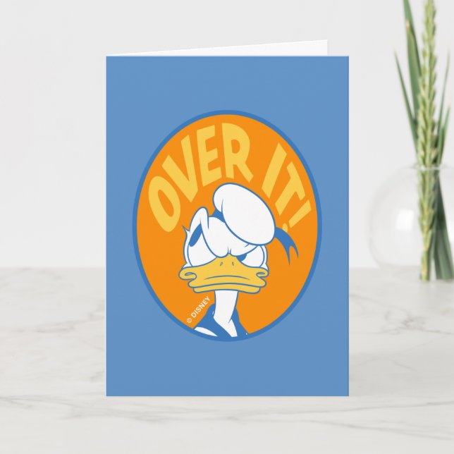 Donald Duck Over It! Card (Front)