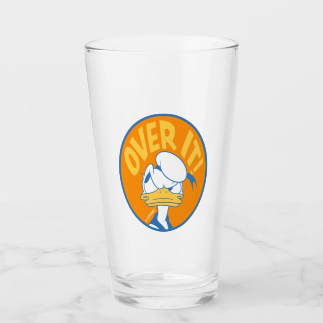 Donald Duck Over It! Glass (Front)