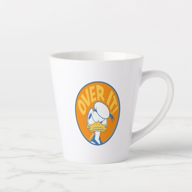 Donald Duck Over It! Latte Mug (Right)