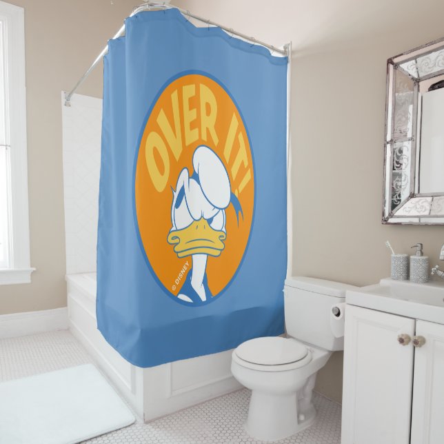 Donald Duck Over It! Shower Curtain (In Situ)