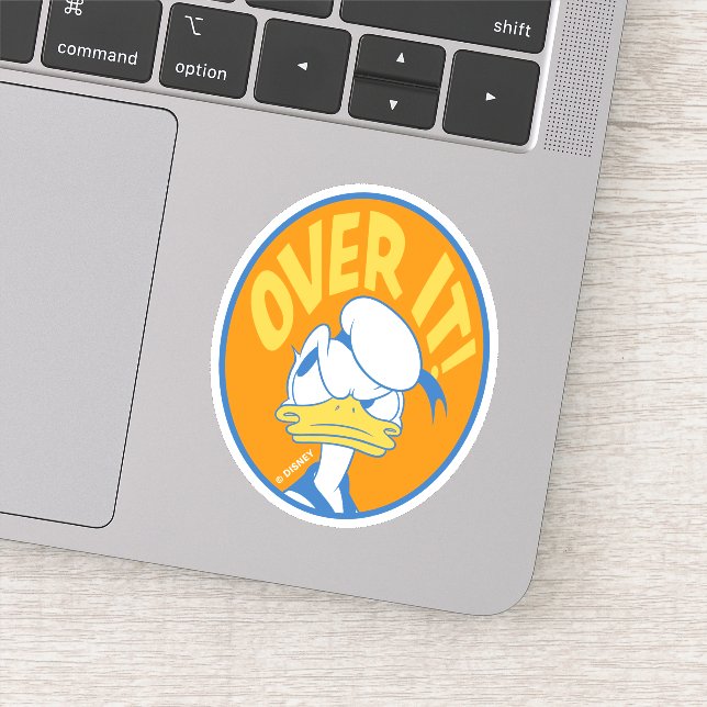 Donald Duck Over It! Sticker (Detail)