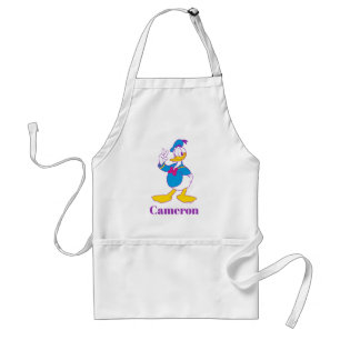 Donald Duck Peace Sign Adult Apron