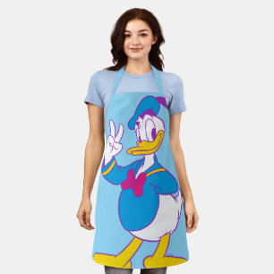 Donald Duck Peace Sign Apron