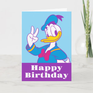 Donald Duck Peace Sign Card