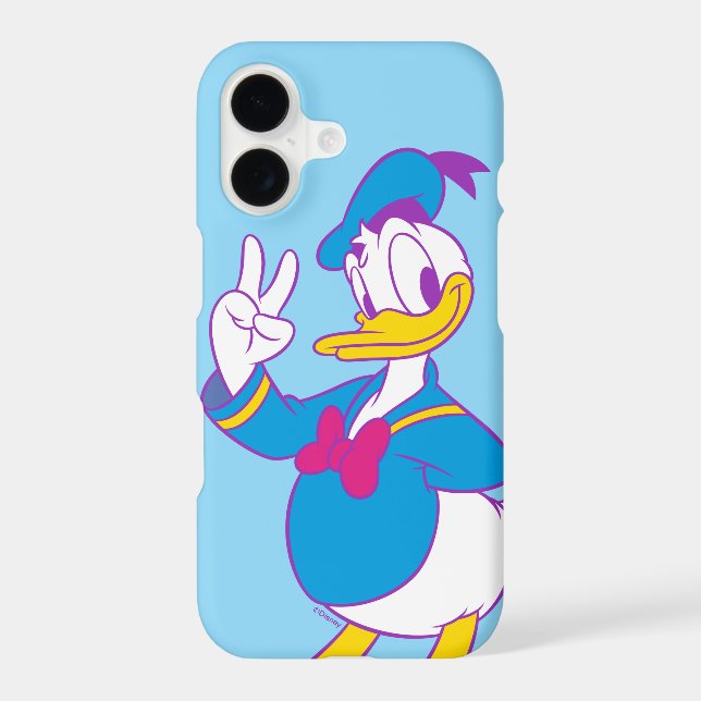 Donald Duck Peace Sign Case-Mate iPhone Case (Back)