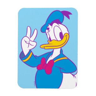 Donald Duck Peace Sign Magnet