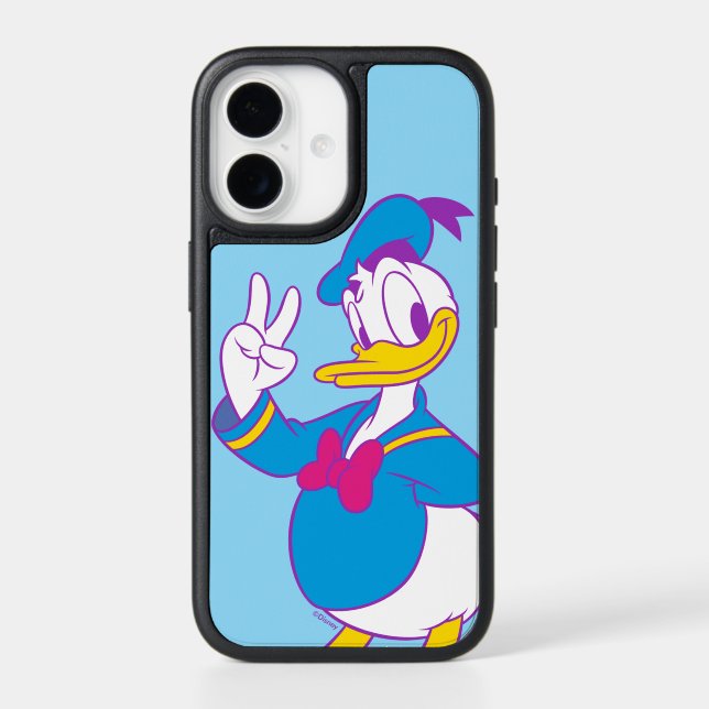 Donald Duck Peace Sign Otterbox iPhone Case (Back)