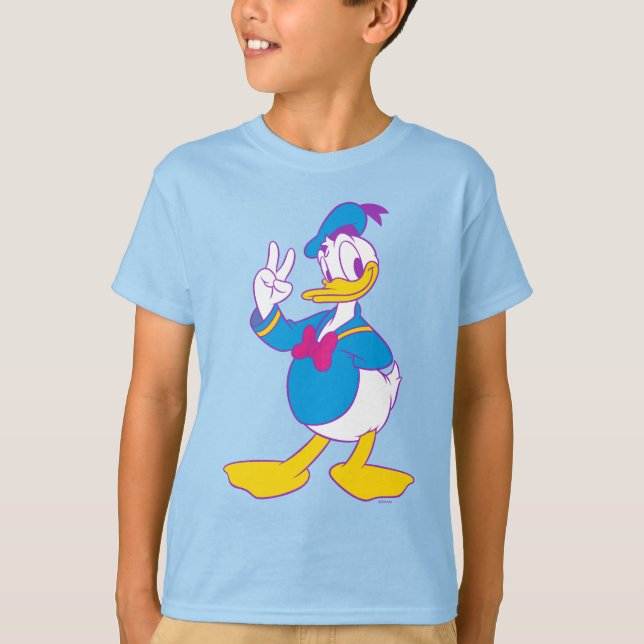Donald Duck Peace Sign T-Shirt (Front)
