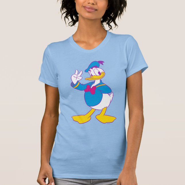Donald Duck Peace Sign T-Shirt (Front)