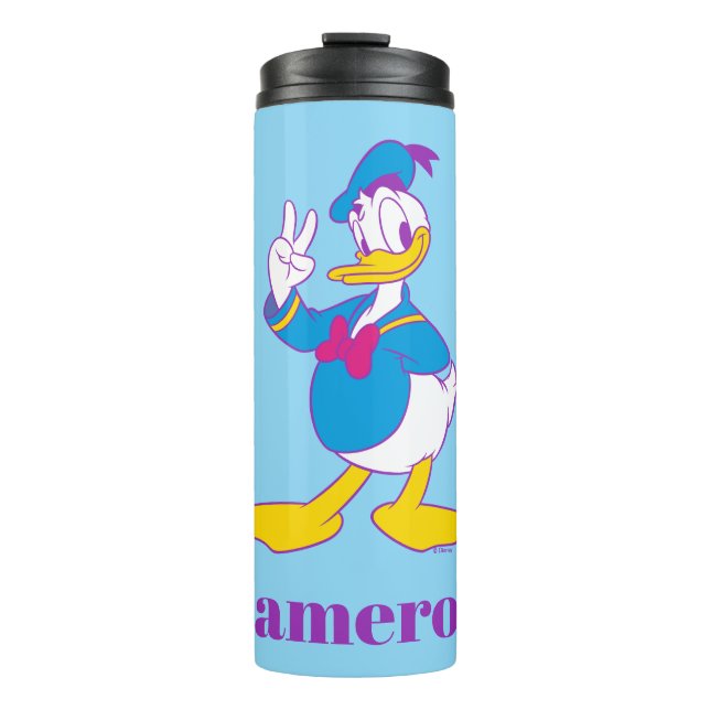 Donald Duck Peace Sign Thermal Tumbler (Front)