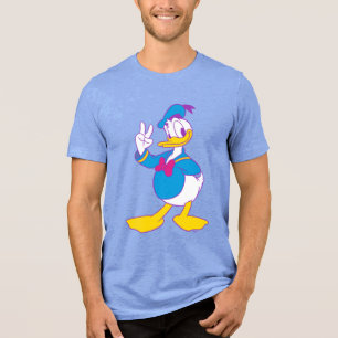 Donald Duck Peace Sign Tri-Blend Shirt