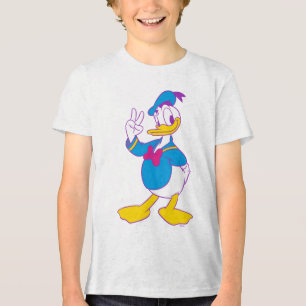 Donald Duck Peace Sign Tri-Blend Shirt