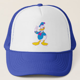 Donald Duck Peace Sign Trucker Hat