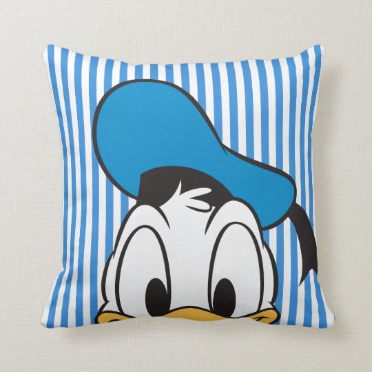 Donald Duck Peek A Boo Throw Pillow Zazzle Com