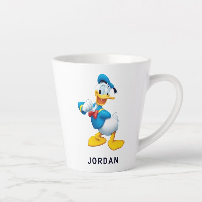 Donald Duck | Posing Latte Mug (Right)