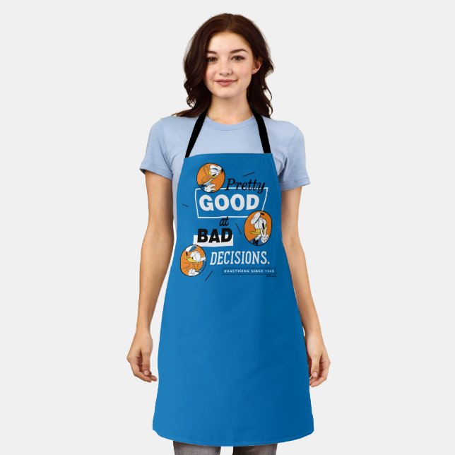 Donald Duck Pretty Good at Bad Decisions Apron (Worn)
