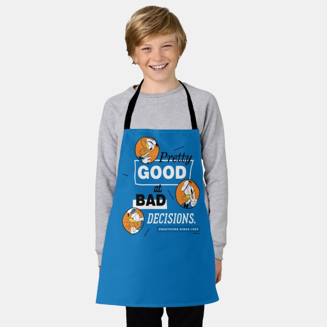 Donald Duck Pretty Good at Bad Decisions Apron (Worn)