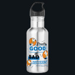 Donald Duck Pretty Good at Bad Decisions Stainless Steel Water Bottle<br><div class="desc">Embrace your inner troublemaker with this witty and high-energy statement design! Featuring a mix of bold, modern typography and three expressive Donald Duck character cameos, this graphic perfectly captures the chaotic charm of a beloved icon. With the hilarious statement "Pretty Good at Bad Decisions, " it’s a brilliant nod to...</div>