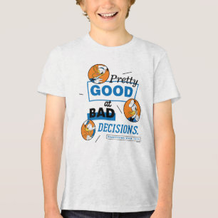 Donald Duck Pretty Good at Bad Decisions Tri-Blend Shirt