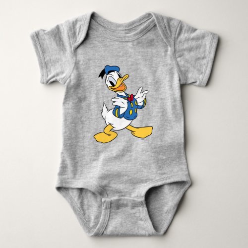 Donald Duck  Proud Pose Baby Bodysuit