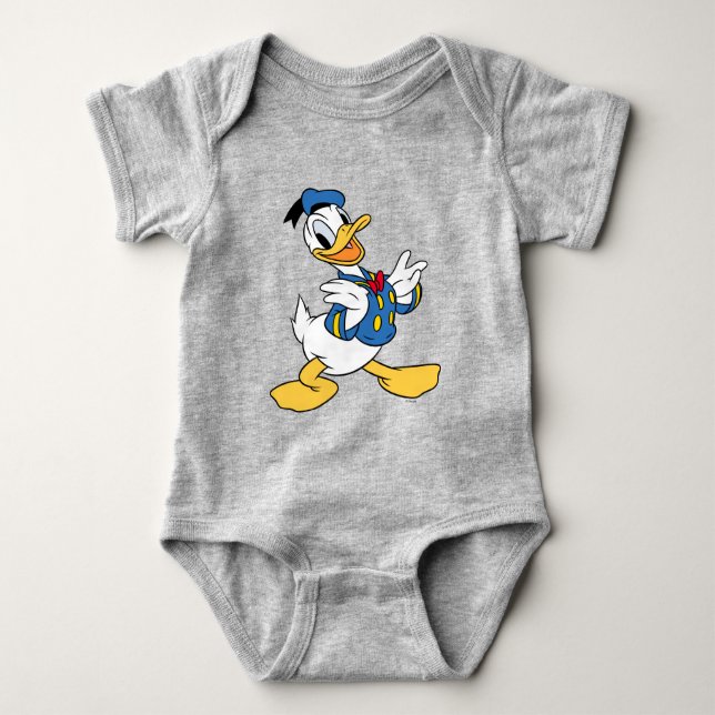 Donald Duck | Proud Pose Baby Bodysuit (Front)