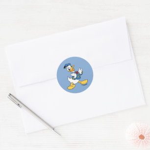 Donald Duck   Proud Pose Classic Round Sticker