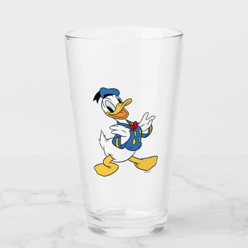 Donald Duck  Proud Pose Glass