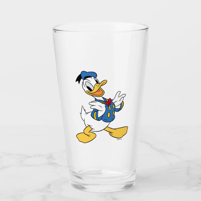Donald Duck | Proud Pose Glass (Front)