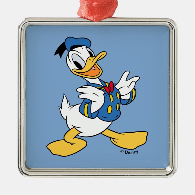 Donald Duck | Proud Pose Metal Ornament (Front)